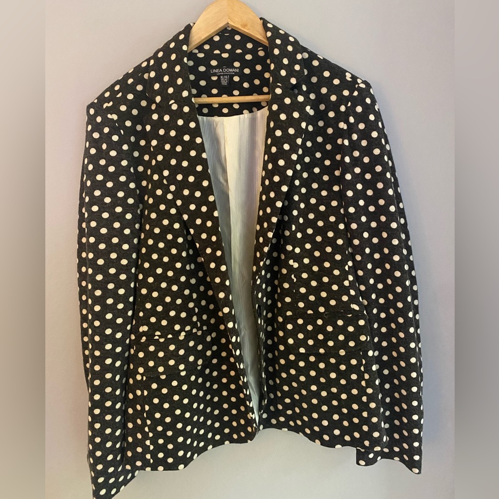 Linea Domani - polka dot blazer size XL